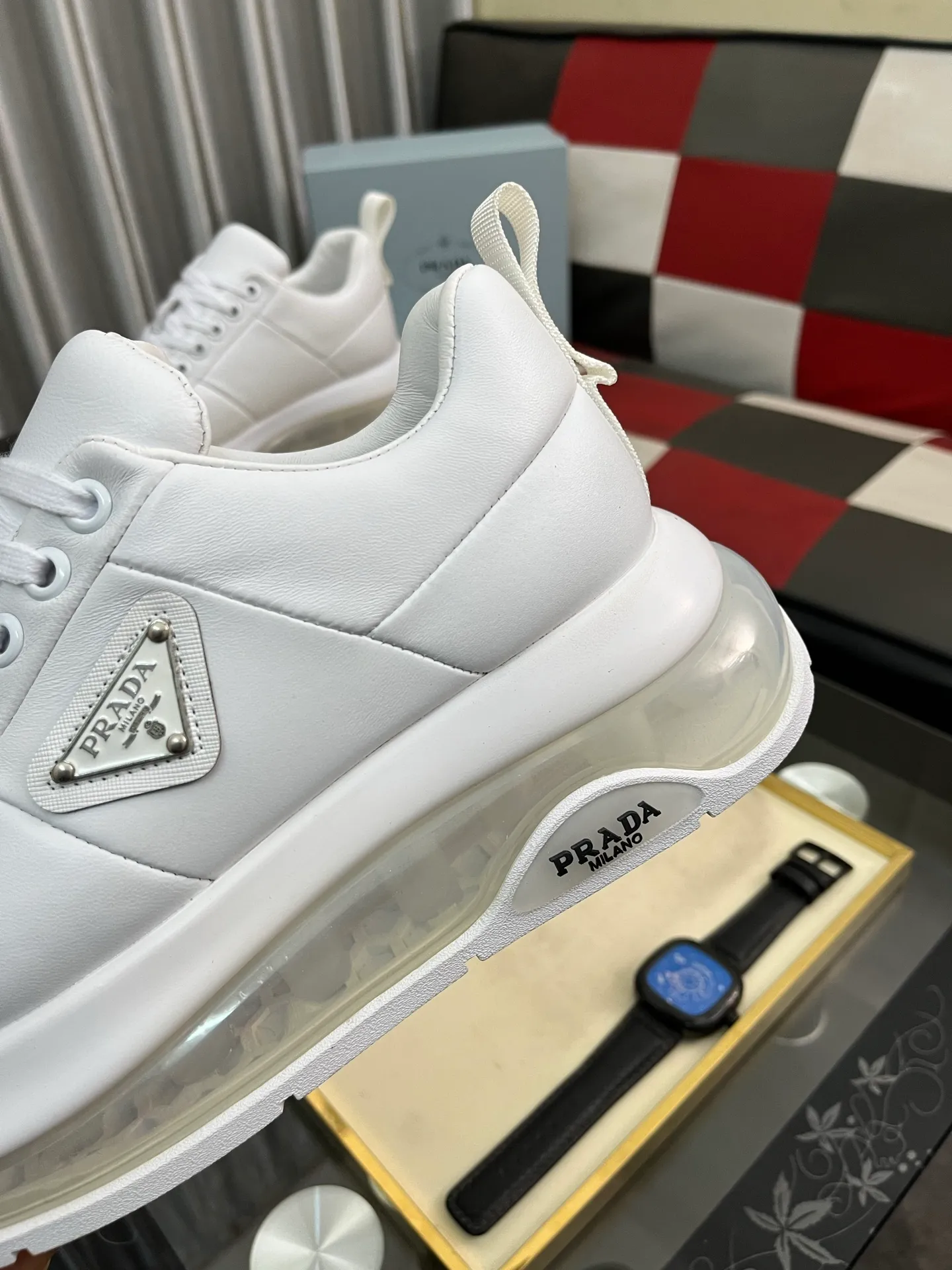 Men's Men's Shoes💰640⌚️⌚️《PRADA*》The latest and most popular casual shoes, top brand [seduce] luxury~purchase, top~quality. [Strong] The upper is made of imported breathable cowhide with cloth material ➕ breathable sheepskin feet (•) and fine workmanship. Code number: 38-442️⃣Colors available